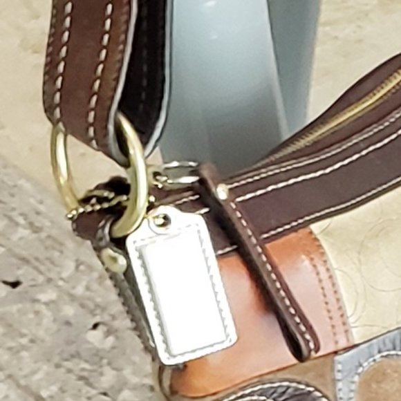 RARE VINTAGE COACH PATCHWORK HOBO - Picture 8 of 15